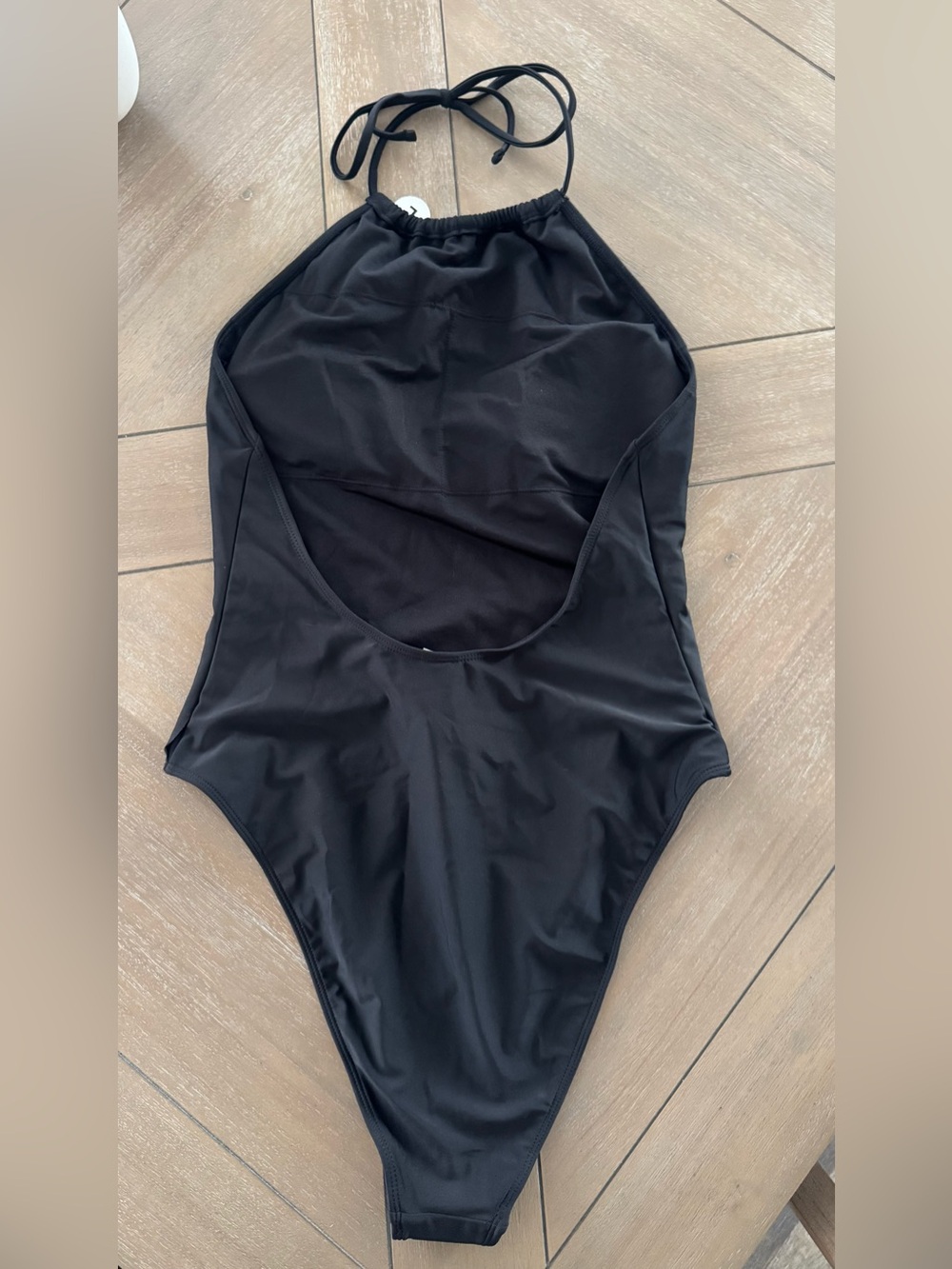 Forever 21 Black High-Neck One-Piece Swimsuit - Picture 8 of 8